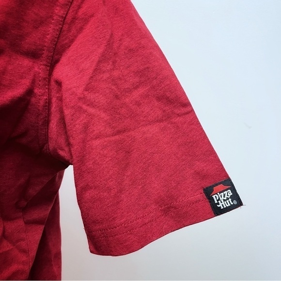 Pizza Hut Managers Short Sleeve Knit Red Polo NIB Women’s large - Picture 2 of 9